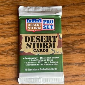 Desert storm trading cards